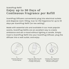 Yankee Candle ScentPlug refill inserts easily into a ScentPlug base for quick setup.