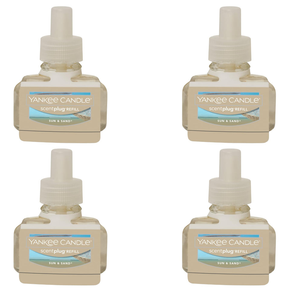 Yankee Candle Sun and Sand ScentPlug refill 4-pack for continuous coastal fragrance