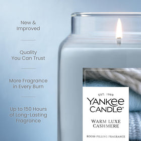 Yankee Candle Warm Luxe Cashmere wax close-up shows even burn.
