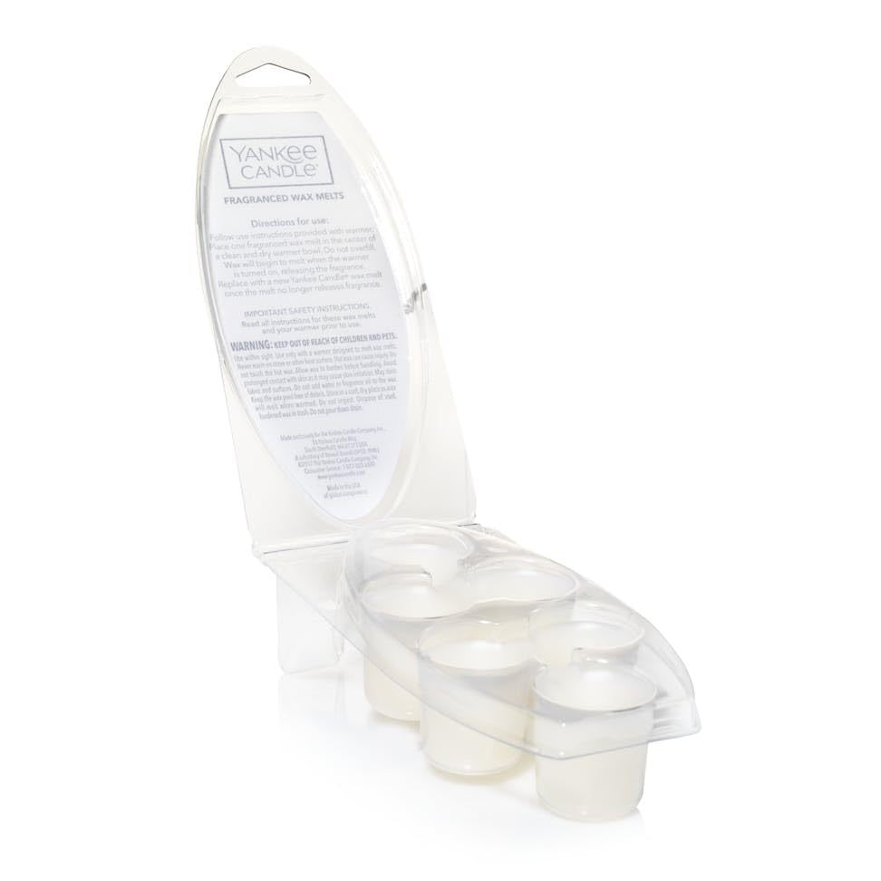 Yankee Candle Coconut Beach wax melts six-pack ready for use.