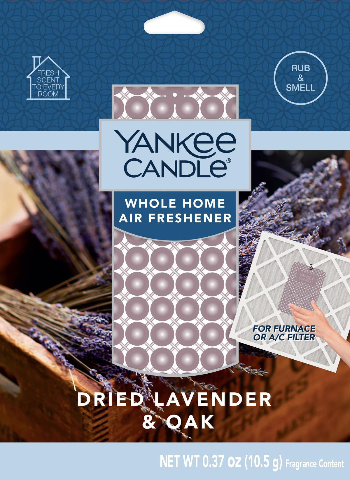 Yankee Candle whole home air freshener installation demonstrates even scent across rooms