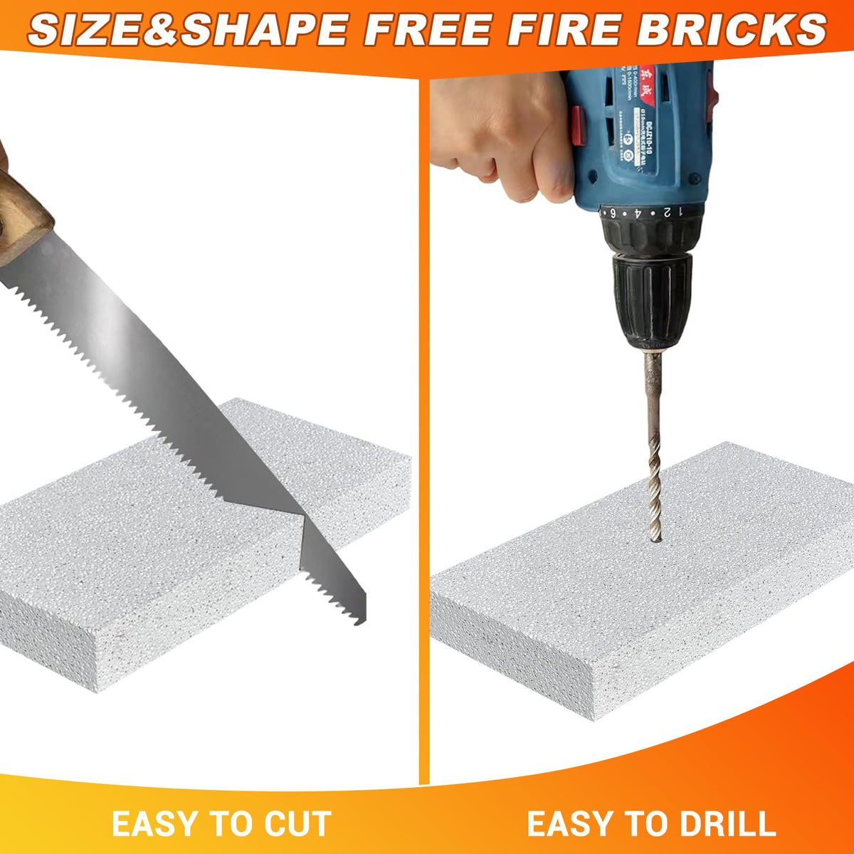 YANRUIPRO white bricks provide a clean, visible heat resistant layer.