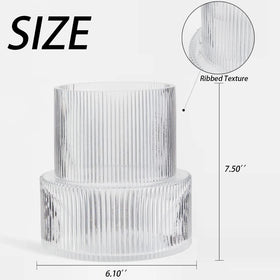 YANWE1 ribbed vase used as wedding decor centerpiece.