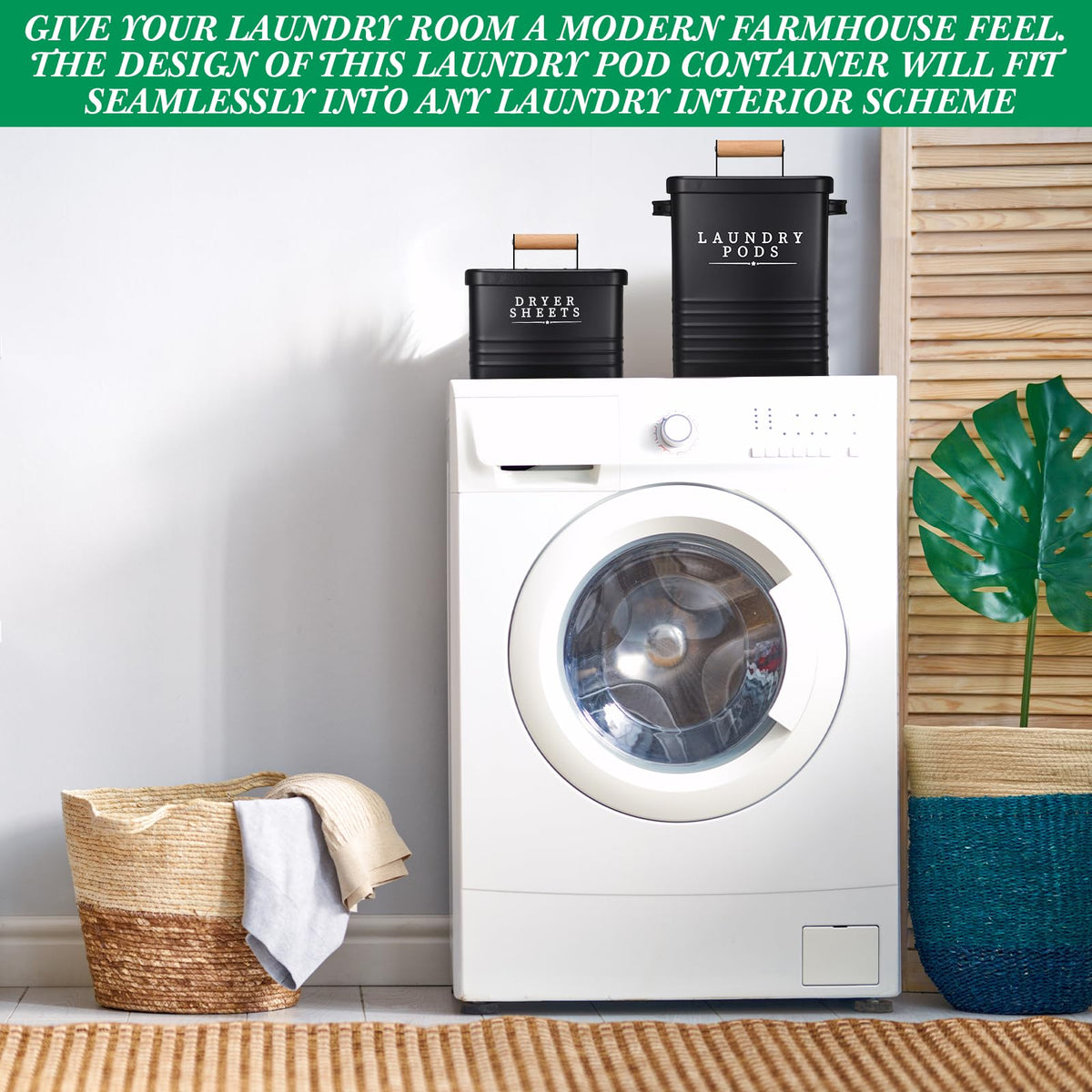 Yaocom metal dryer sheet holder with pod container for neat storage