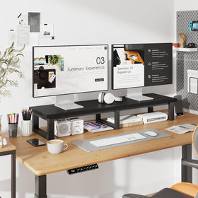 YAOHUOO black finish complements modern home office setups