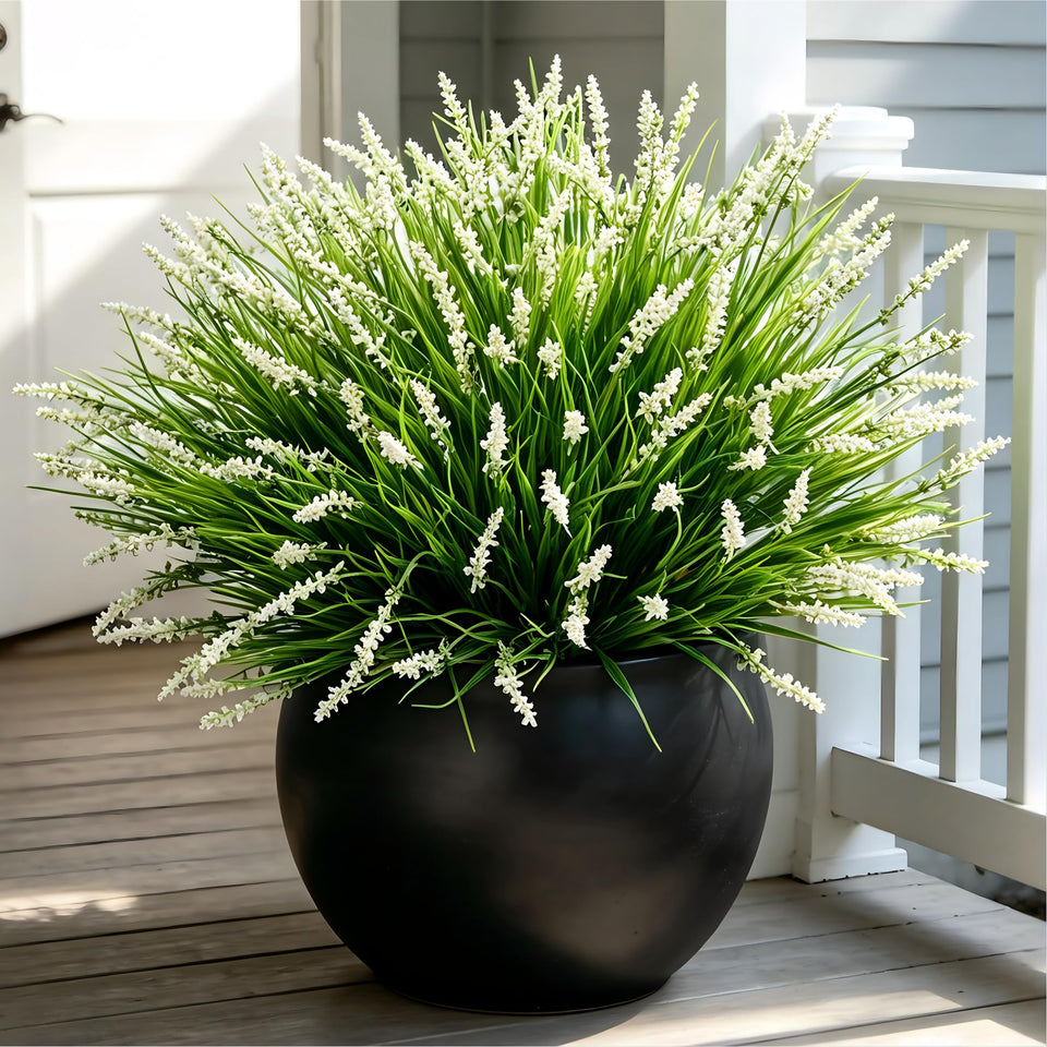YAOLMSSY artificial monkey grass for outdoor display adds year-round lush color.
