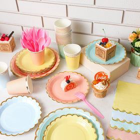 Yaomiao complete dinnerware set designed to serve 24 guests