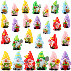 Yaomiao mini spring gnomes table display for bright spring decor.