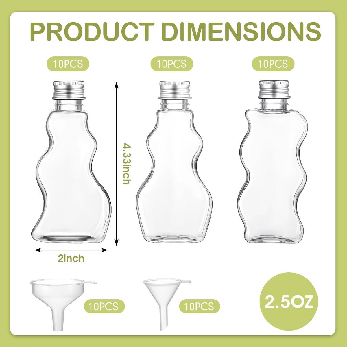Yaomiao 30-pack sand art bottles with funnels for mess-free filling.