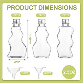 Yaomiao 30-pack sand art bottles with funnels for mess-free filling.