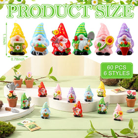 Yaomiao gnomes arranged on a tiered tray for a charming centerpiece.