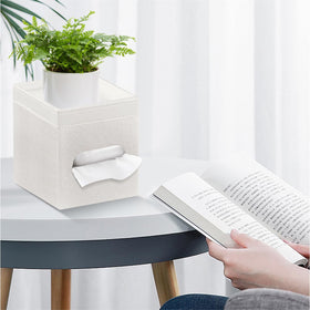 YAPISHI decorative tissue case hides damaged boxes and refills neatly.