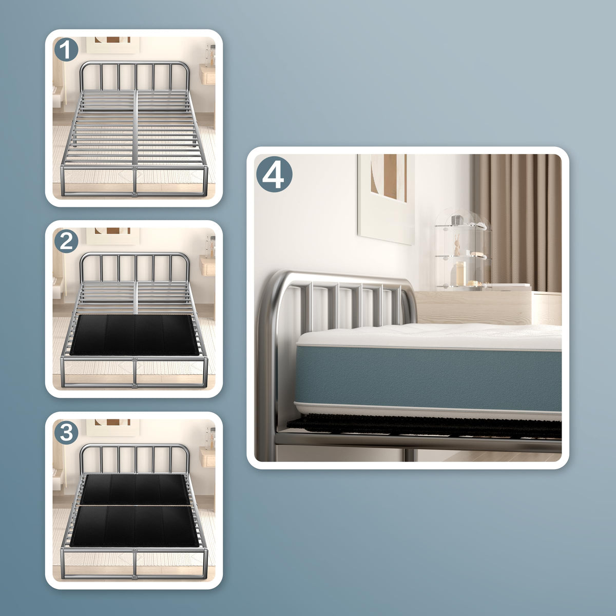 Yarfyk bunkie board noise-minimizing design keeps beds quiet.