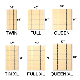 Yarfyk bunkie board under mattress support maintains firmness for mid sized beds.