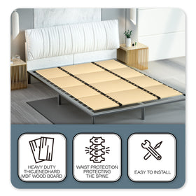 Yarfyk mattress support foldable offers portable reassurance for travel or guest rooms.