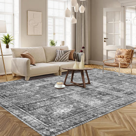 YARNSCAPE Vintage rug with soft faux-wool feel for comfort.