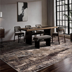 Yarooge 8x10 rug demonstrates machine-washable practicality for easy upkeep