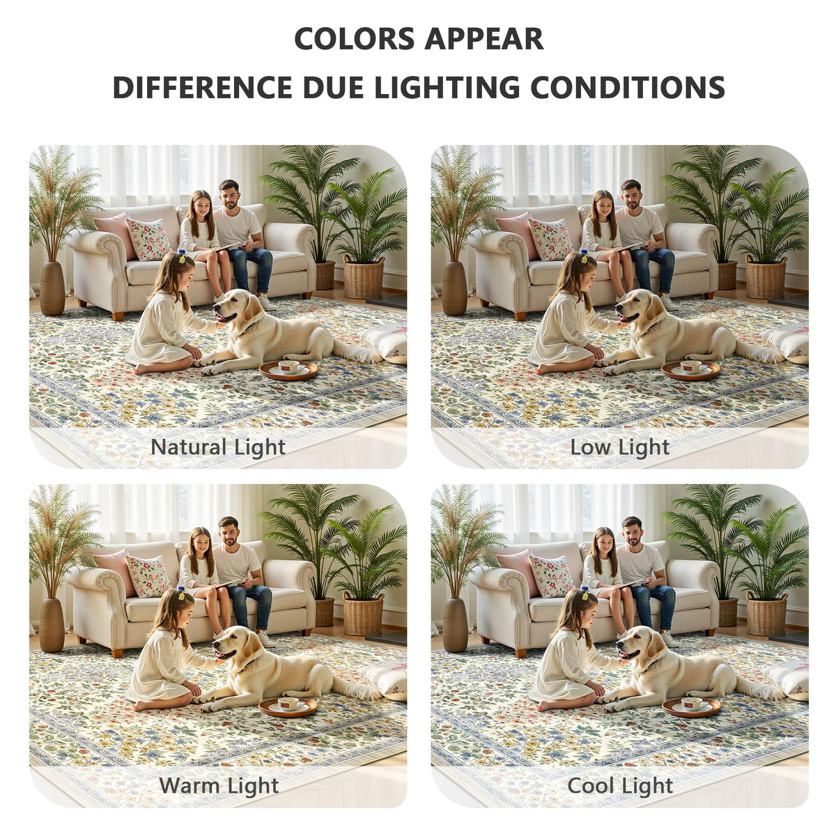 Yarooge boho style rug pairs with modern and traditional decor.