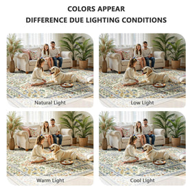 Yarooge boho style rug pairs with modern and traditional decor.