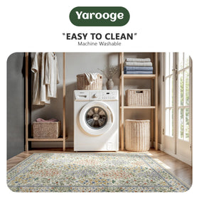 Yarooge vintage floral design adds warm boho charm to any room.