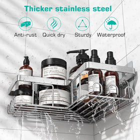 YASONIC shower caddy soap holder reduces clutter, keeps soap handy.