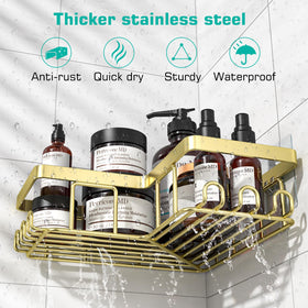 YASONIC caddy with 12 hooks for organized bathroom storage
