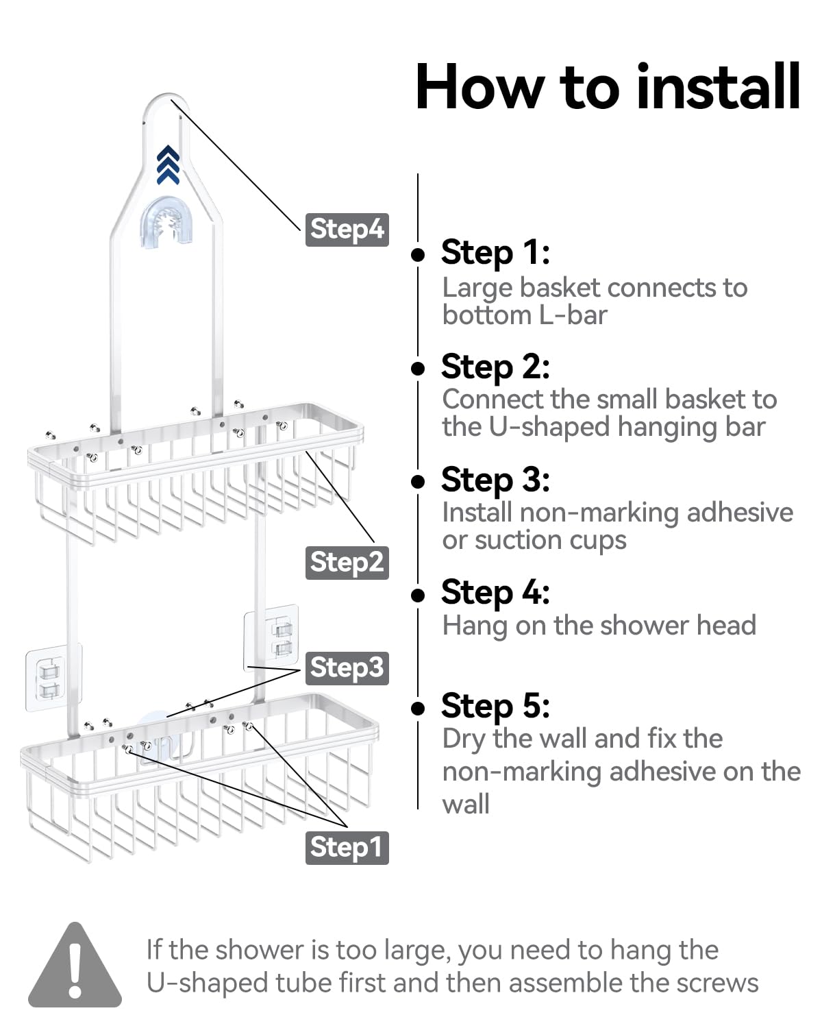 YASONIC two-tier rack promotes quick drainage and minimizes water pooling.