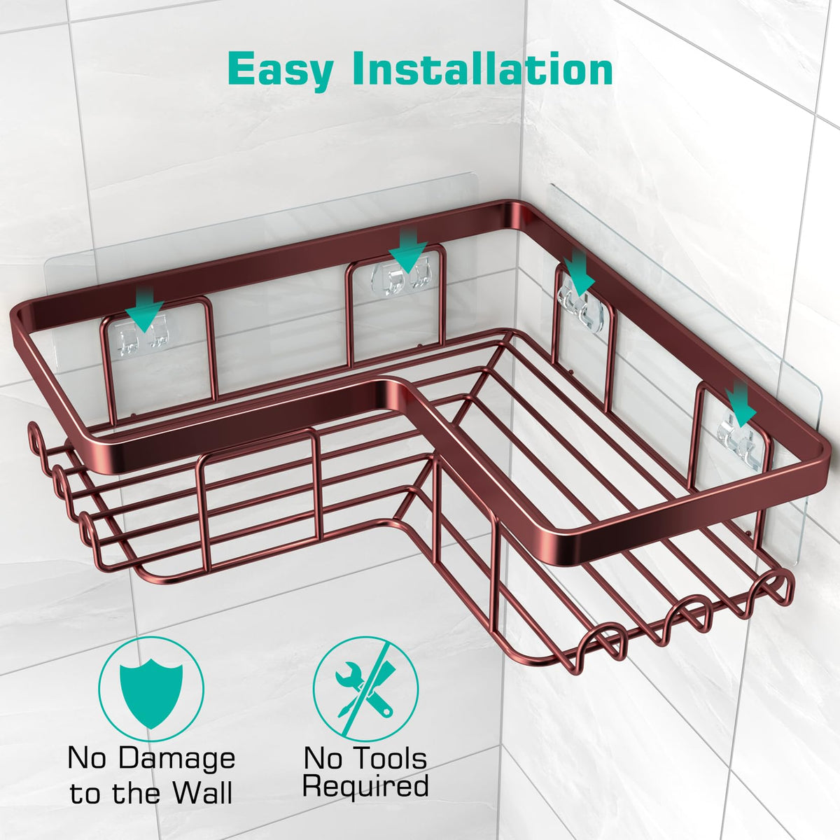 YASONIC no-drill adhesive solution preserves walls while expanding storage