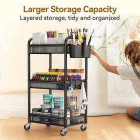 YASONIC rolling cart hooks offer versatile hanging options for tools or accessories.