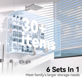 YASONIC shower caddy supports up to 40 pounds for tall bottles