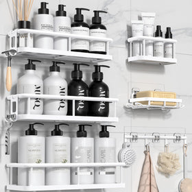 YASONIC shower caddy 6-pack large capacity holds multiple bottles and accessories