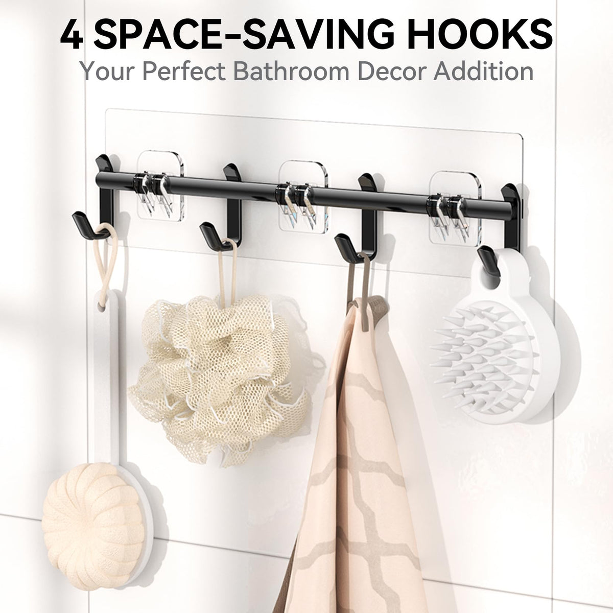 YASONIC 6-piece set includes caddy, holders, and hooks for versatile storage