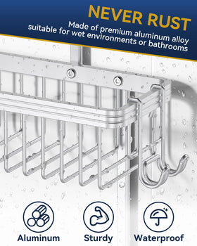 YASONIC aluminum design shows rust-resistant, sleek modern bathroom hardware.