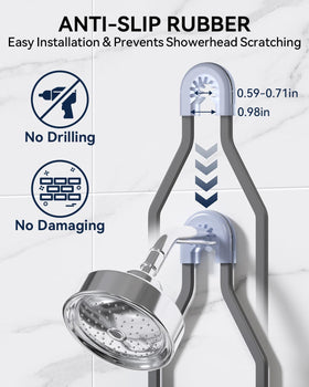 YASONIC rust-free design promotes long-lasting shower storage