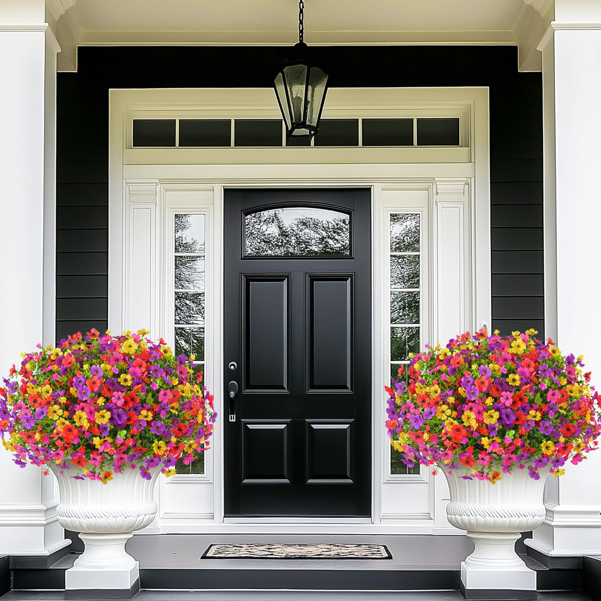Yastouay 36-bundle arrangement showcases seven flower varieties for versatile outdoor decor