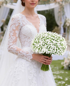 Yastouay Baby's Breath real-touch look stays maintenance-free.