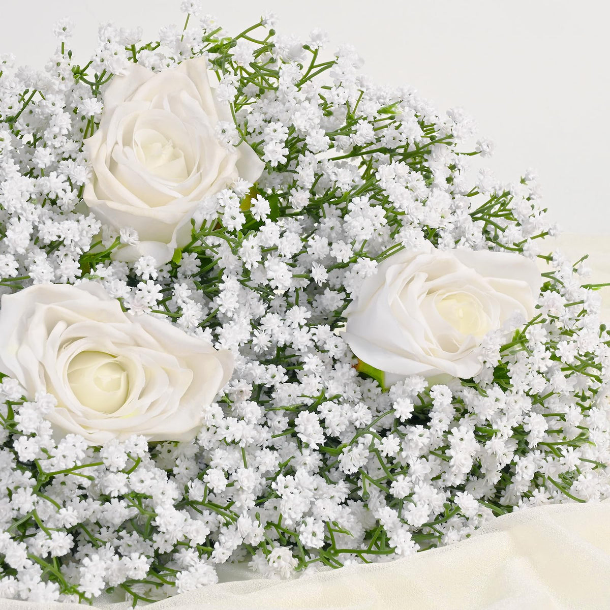 Yastouay Baby's Breath white flowers for wedding centerpieces with delicate charm.