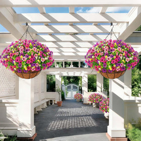 Yastouay twelve colorful flower bundles brighten outdoor spaces