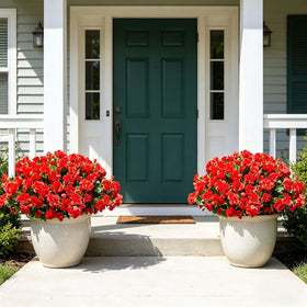 Yastouay fade-proof artificial flowers stay vibrant over time outdoors.