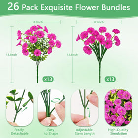 Yastouay floral wall ideas using artificial flowers