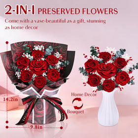 Yastouay long-lasting roses offer maintenance-free elegance in any room.
