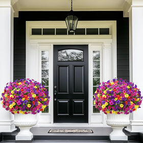 Yastouay garden artificial flowers detailed petals evoke natural charm.
