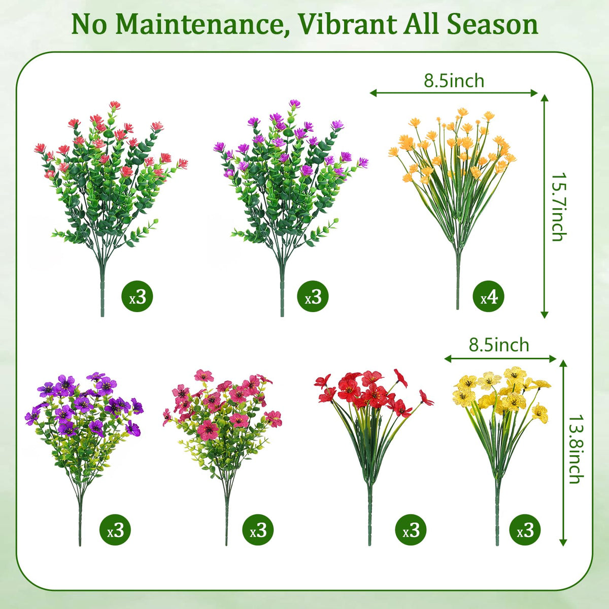Yastouay seven-variety mix adds natural variety to garden corners