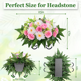 Yastouay headstone saddle UV-resistant color maintains vibrant memorials
