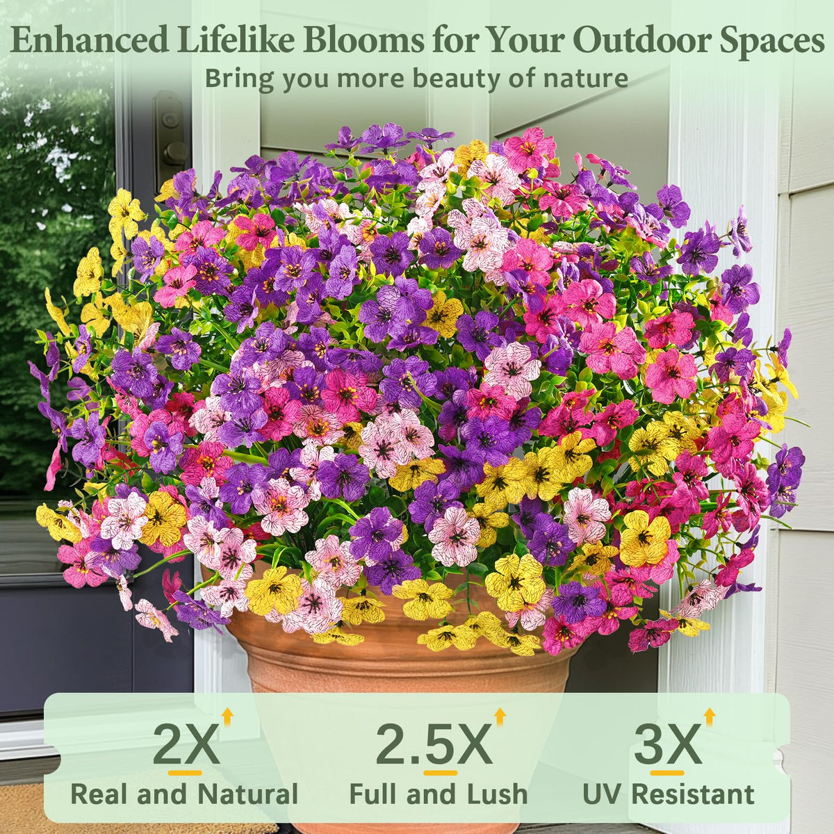 Yastouay lifelike-artificial-flowers-garden-blooms mimic real petals without watering