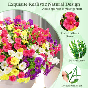 Yastouay morning glory white bundle brings fresh feel to balconies with UV resilience.