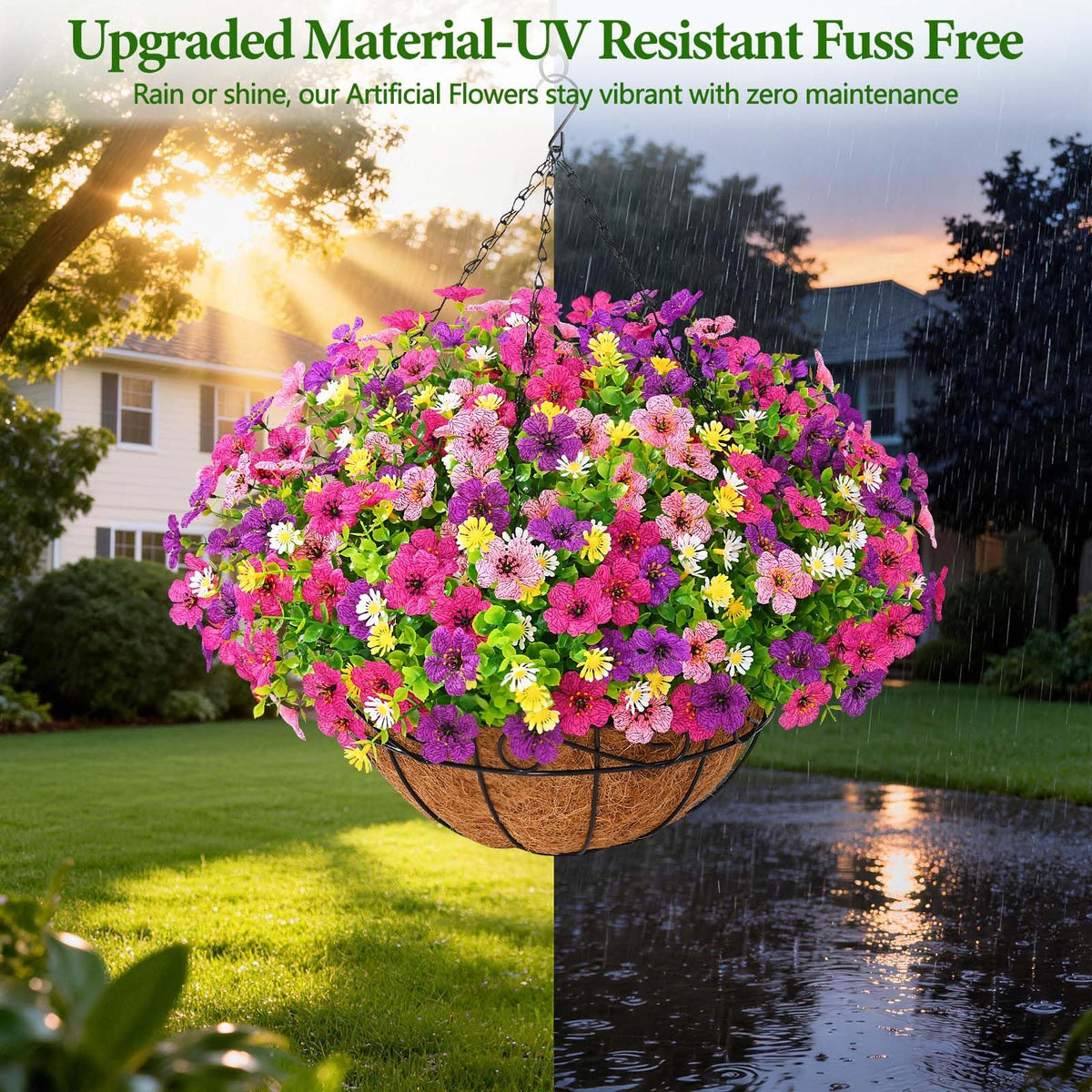 Yastouay outdoor flower arrangement creates instant garden charm