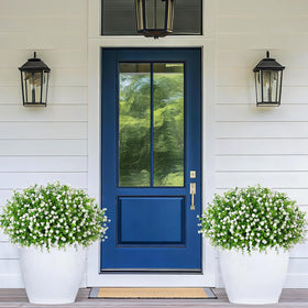 Yastouay outdoor flowers red bundles provide bold focal points with minimal upkeep