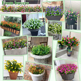 Yastouay outdoor flowers UV-resistant design keeps colors vibrant