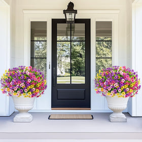 Yastouay outdoor-flowers-window-box elevate window boxes with long-lasting color